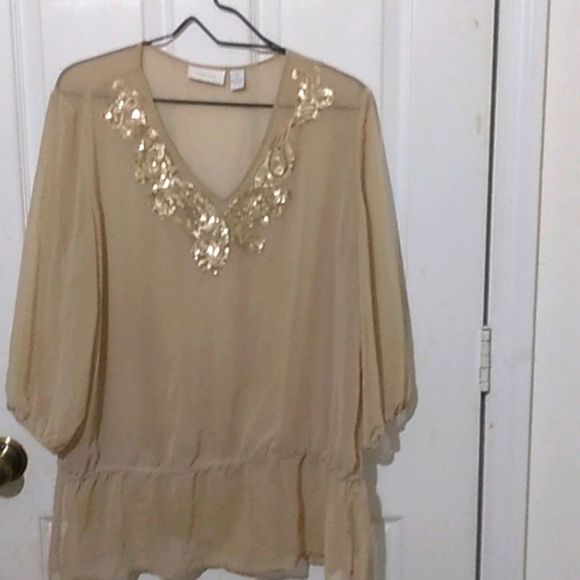 Chico's woman's top sz2 - Picture 1 of 9